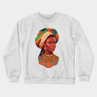 African Woman Crewneck Sweatshirt